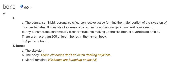 Boning up for this bag of&nbsp;bones