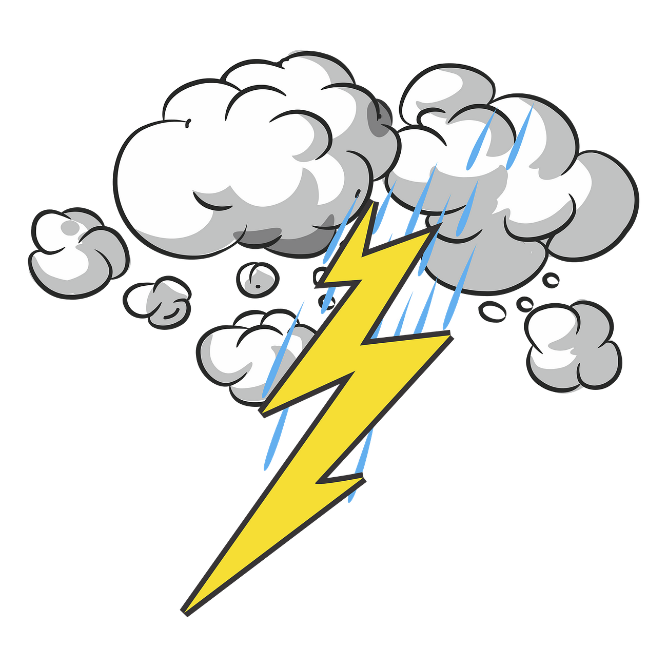 Lightning png sticker illustration, transparent