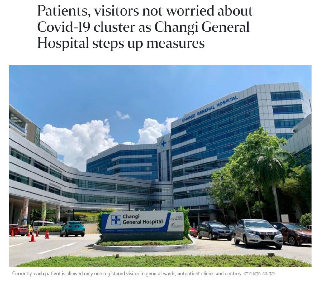 Patients, visitors not worried about Covid-19 cluster as Changi General Hospital steps up&nbsp;measures