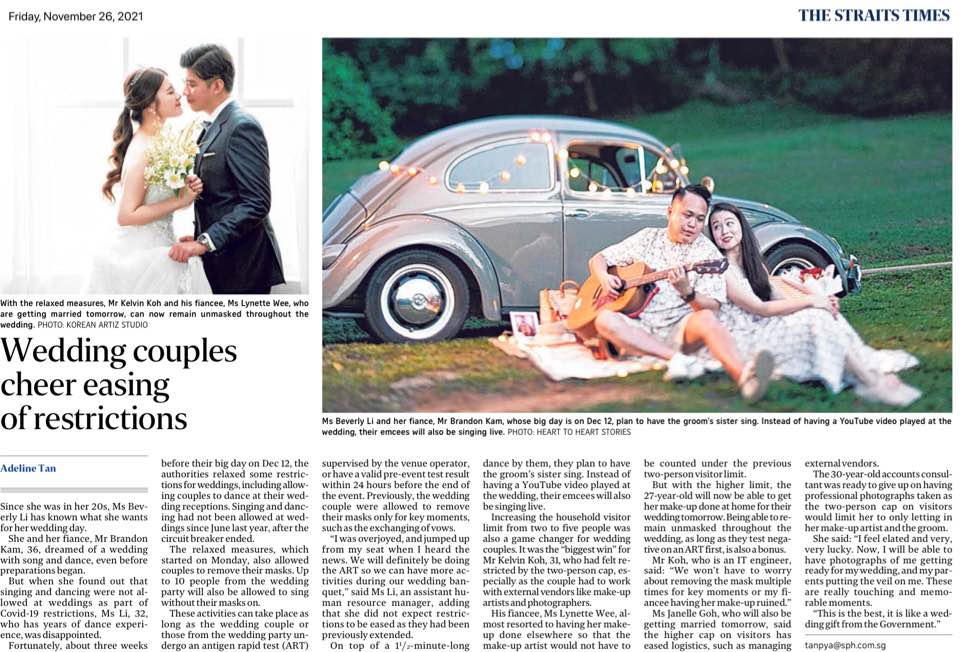 Wedding couples cheer easing of&nbsp;restrictions