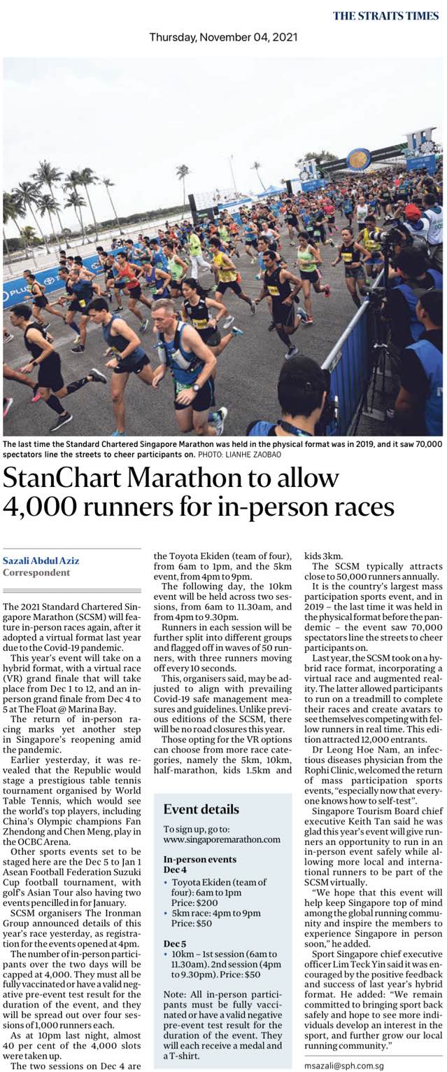StanChart Marathon to allow 4,000 runners for in-person&nbsp;races