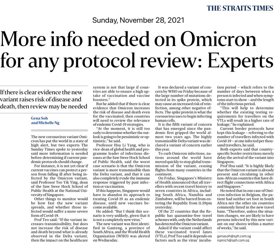 More info needed on Omicron for any protocol review:&nbsp;Experts