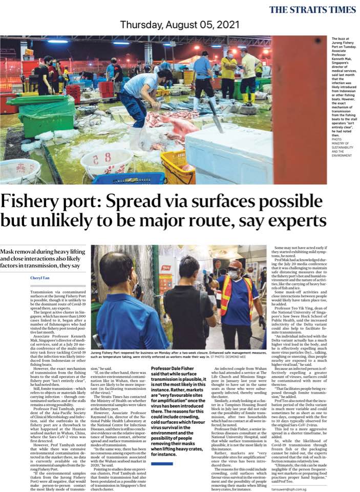 Fishery port: Spread via surfaces possible but unlikely to be major route, say&nbsp;experts