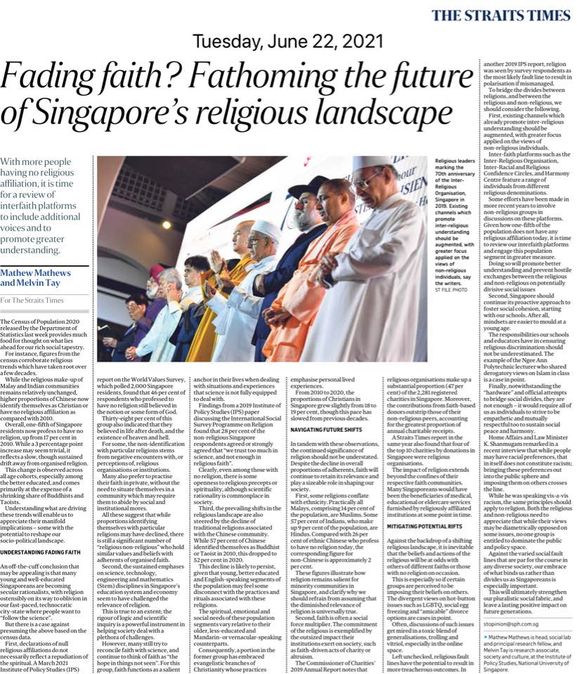 Fading faith? Fathoming the future of Singapore’s religious&nbsp;landscape