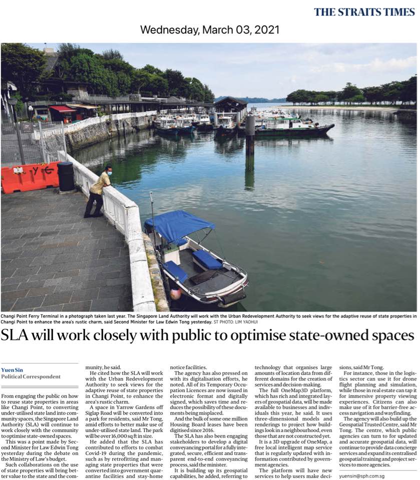 SLA will work closely with public to optimise state-owned&nbsp;spaces